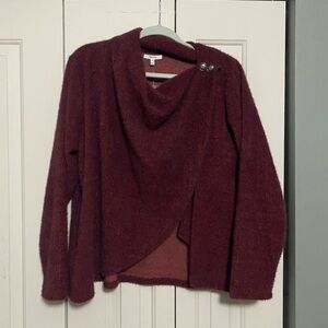 Maurices Deep Red Cowl Neck Sweater